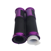 Puños Para Moto Aluminio Morado